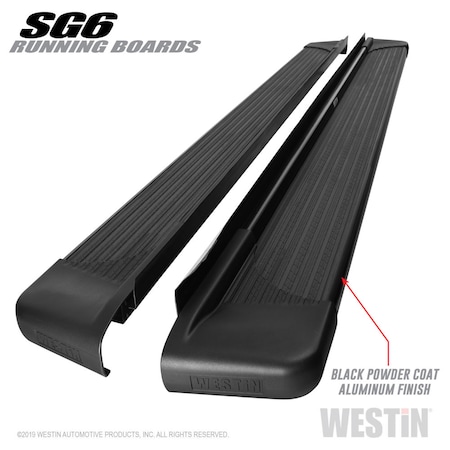 Westin Automotive 85.5 INCHES BLACK SG6 RUNNING BOARDS (BRKT SOLD SEP) 27-64755